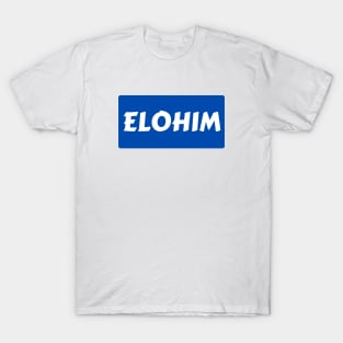 Elohim | Christian Typography T-Shirt